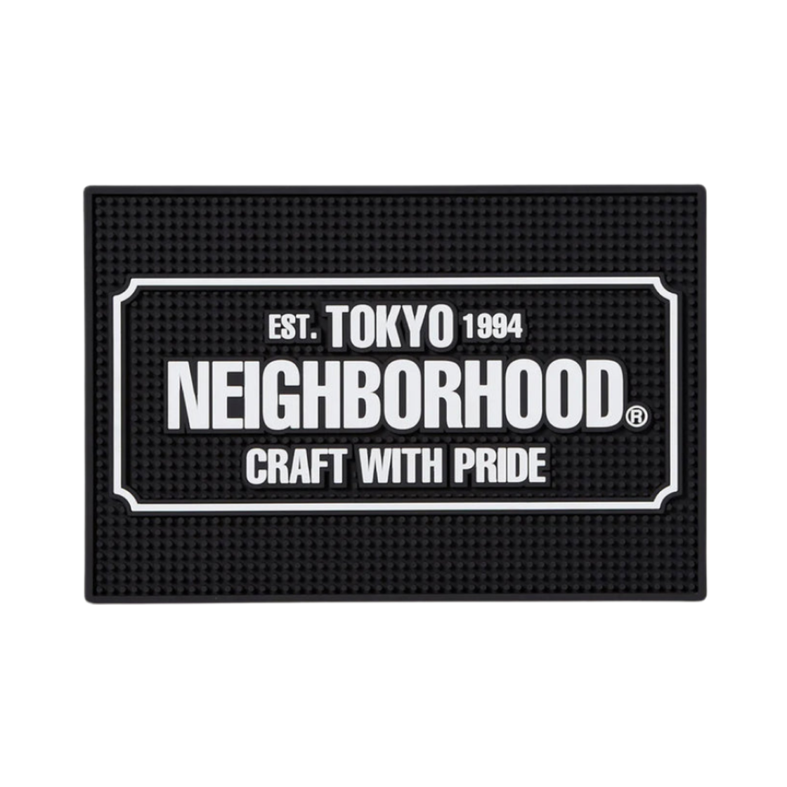 241MYNH-AC04 Neighborhood Logo Bar Mat Black