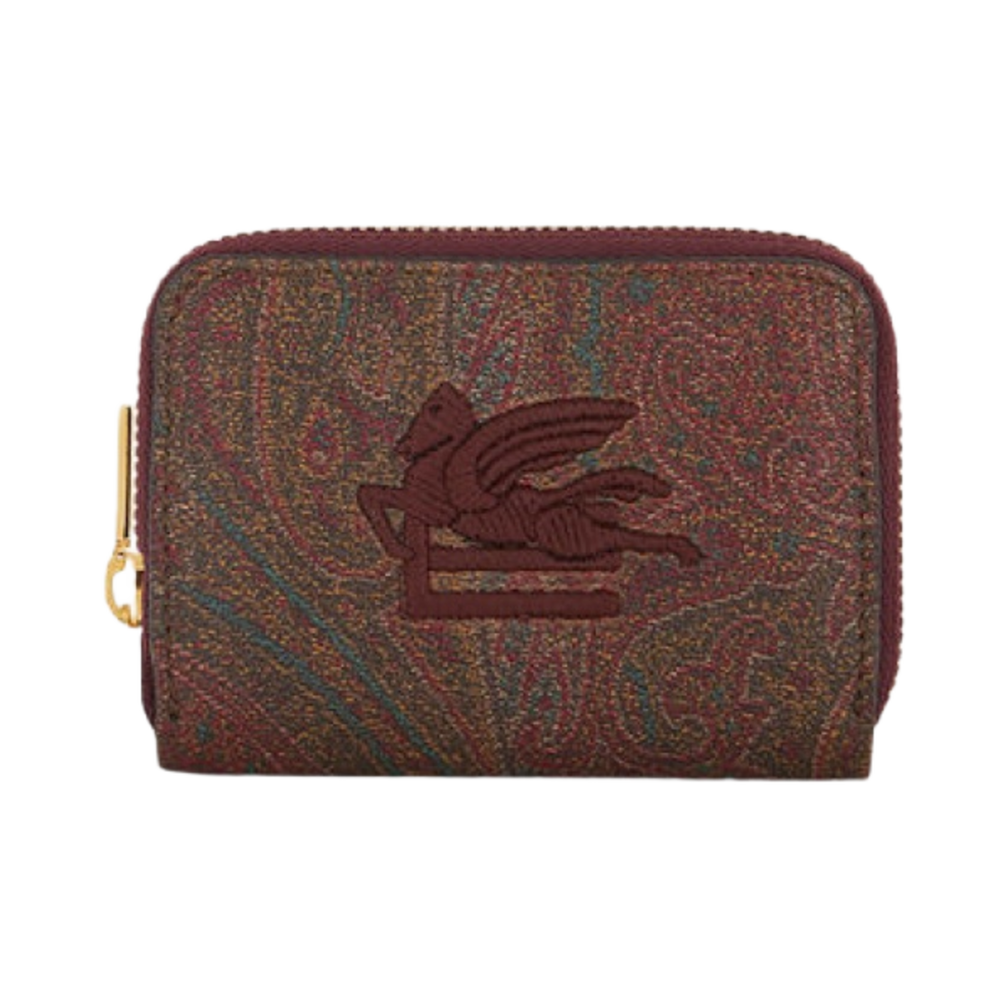 232P1N0837567060001 Etro Small Paisley Purse Red