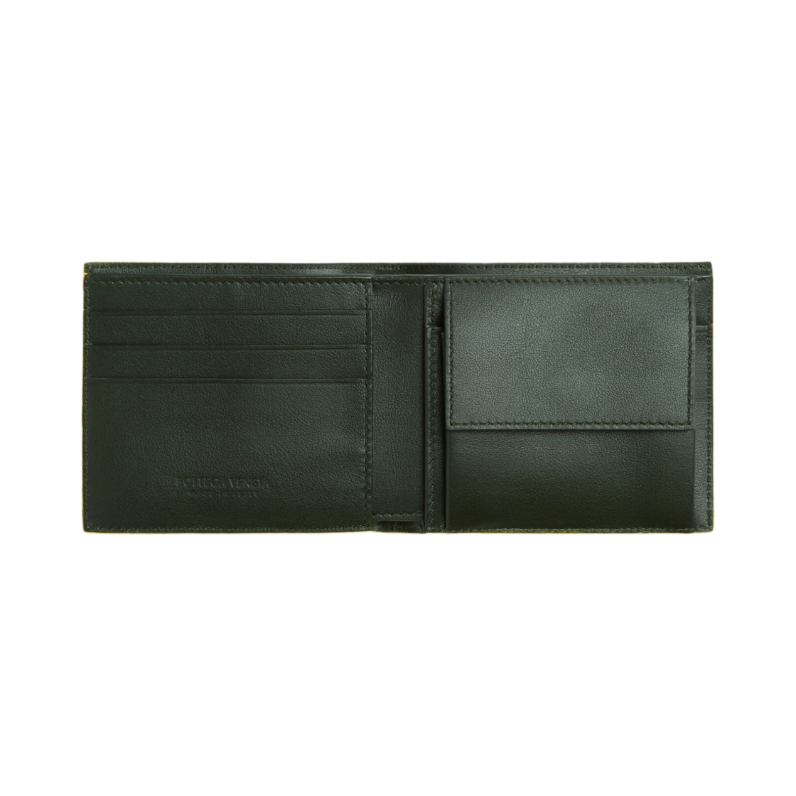 보테가 베네타 카세트 코인 반지갑 캠핑 폴른(Bottega Veneta Cassette Bi-Fold Wallet with Coin Purse Camping Pollen) - 2