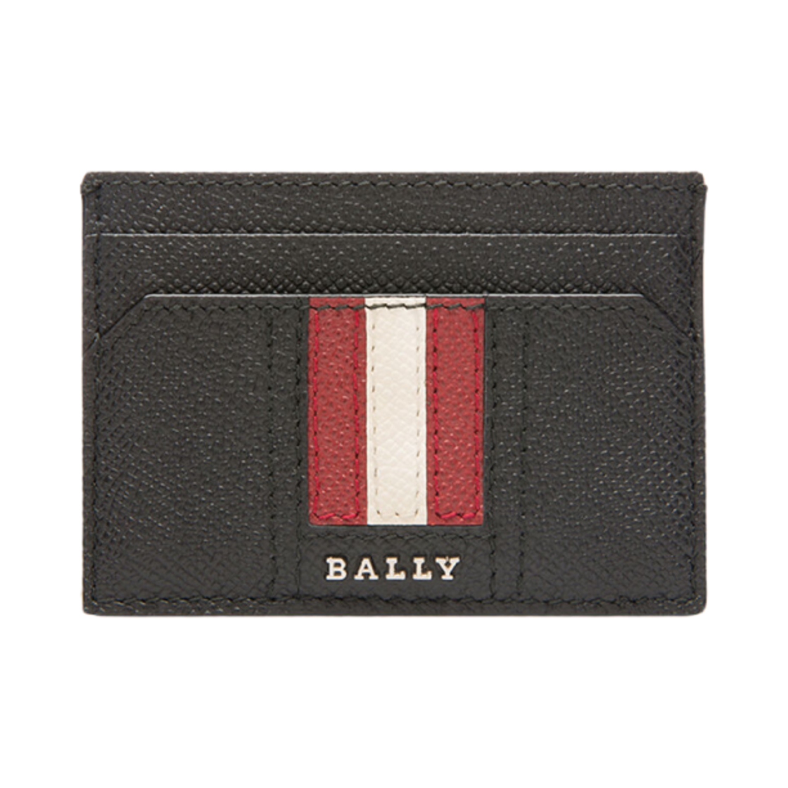 6218031 Bally Thar Leather Card Holder Black