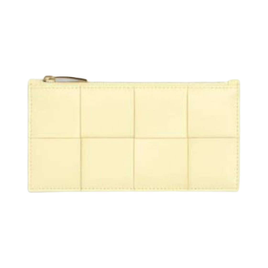 750068VCQC47117 Bottega Veneta Cassette Long Zippered Card Case Camomile
