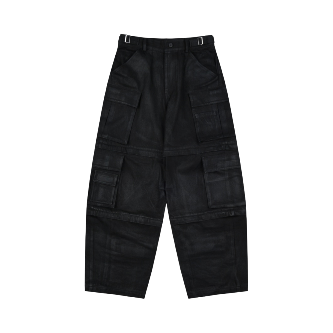 프로젝트 G/R 오버사이즈 컨버터블 카고 팬츠 코티드 블랙(Project G/R Oversized Convertible Cargo Pants Coated Black)