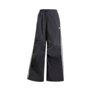 (W) Adidas 3-Stripes Woven Parachute Pants Black - KR Sizing