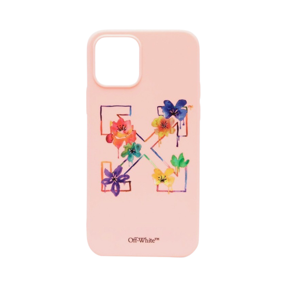 오프화이트 플로랄 애로우 아이폰 12 케이스 핑크(Off-White Floral Arrow iPhone 12 Case Pink)