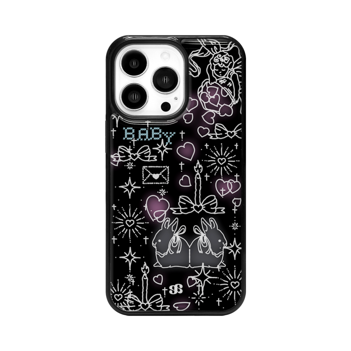 E2502_0142 earpearp Neon Sign Bunny Epoxy Case