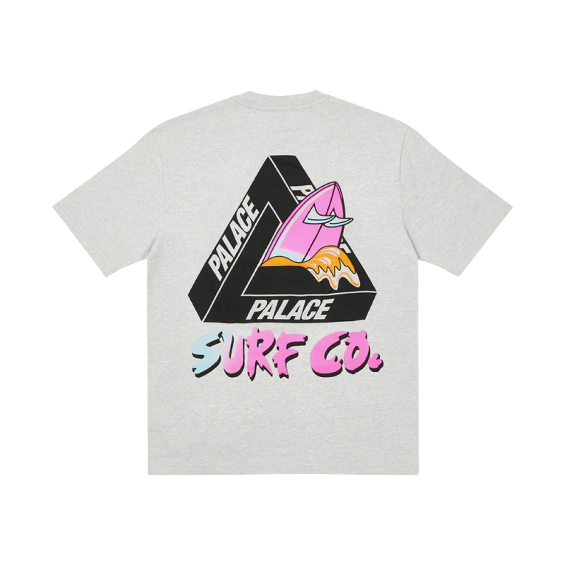 팔라스 트라이서프 코 티셔츠 그레이 말 - 22SS(Palace Tri-Surf Co T-Shirt Grey Marl - 22SS) - 1