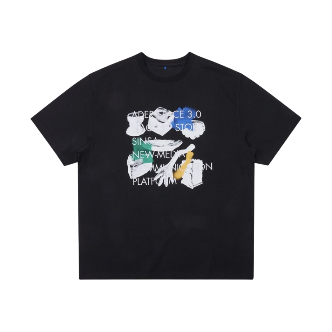 BKAFYHT04BK Ader Error Space 3.0 Sinsa T-Shirt Black - 대표 이미지 #1