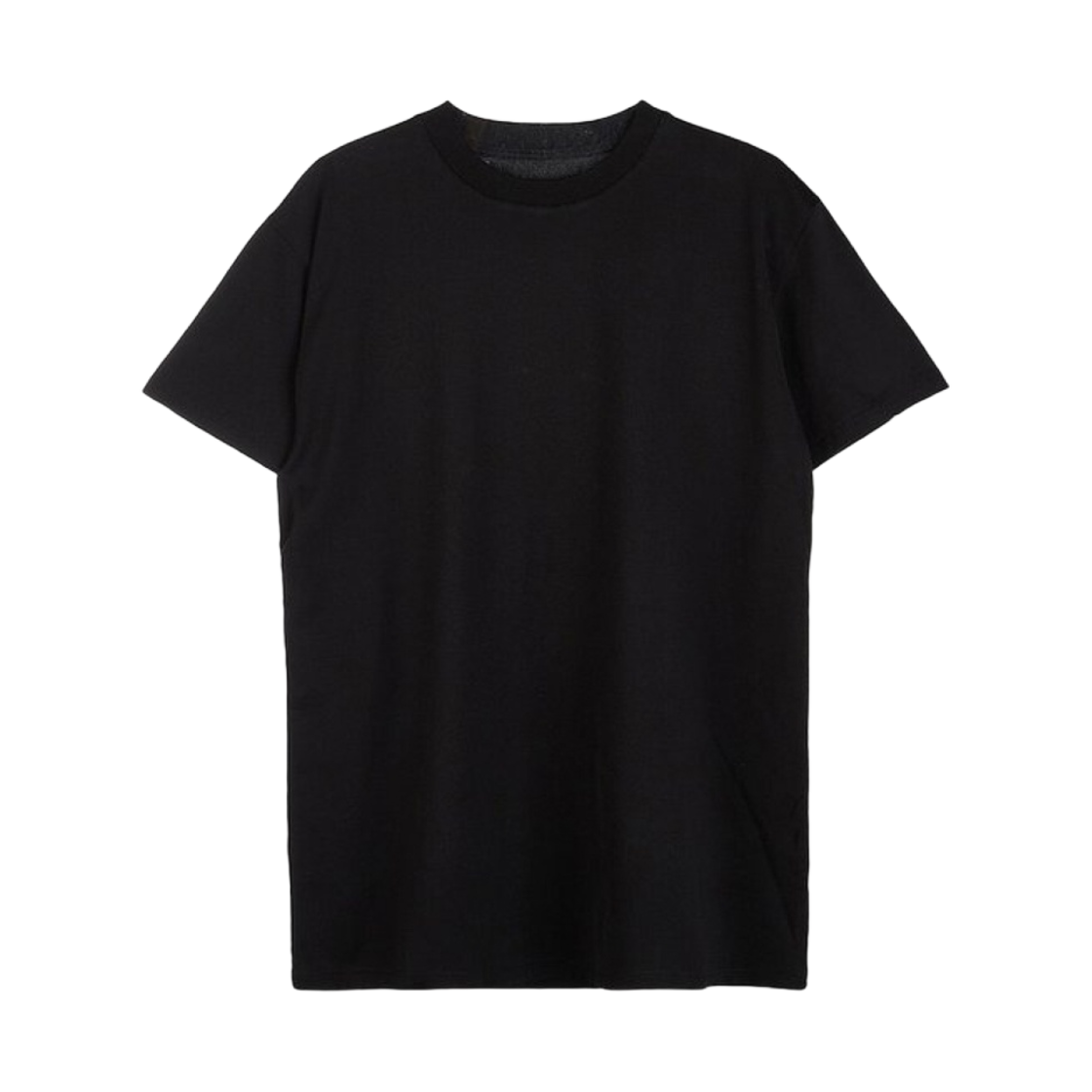 (W) 메종 마르지엘라 저지 티셔츠 블랙((W) Maison Margiela Jersey T-Shirt Black) - 1