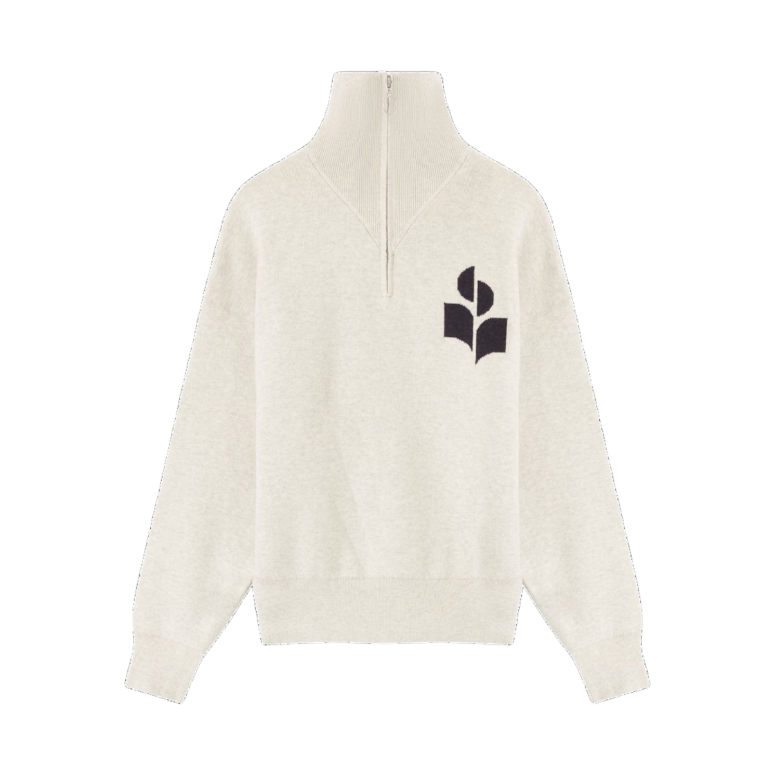 (W) 이자벨 마랑 아즈라 로고 스웨터 라이트 그레이 - 22FW((W) Isabel Marant Azra Logo Sweater Light Grey - 22FW) - 1