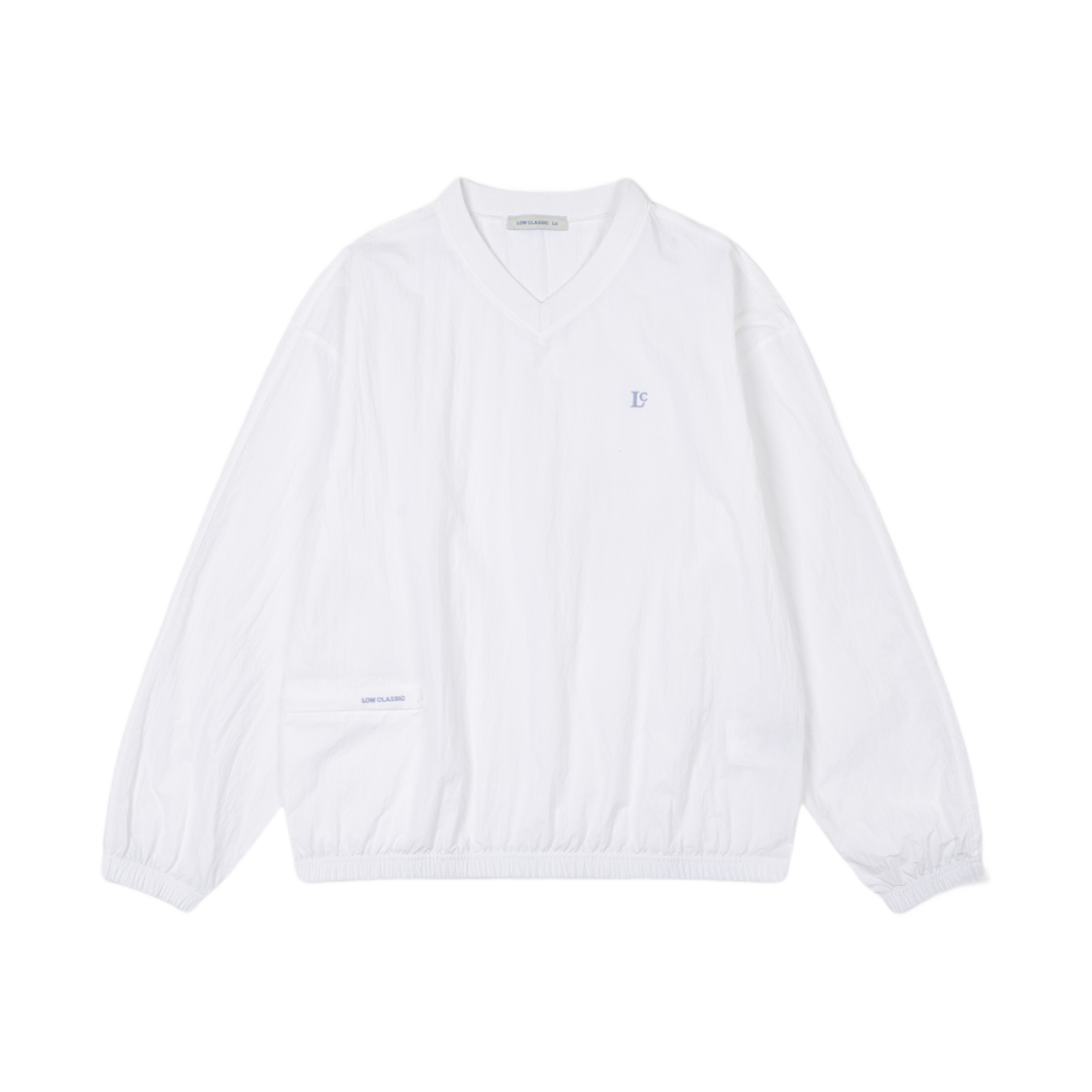 (W) 로우클래식 나일론 스웨트셔츠 화이트((W) Low Classic LC Nylon Sweatshirt White)
