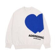 Ader Error Twin Heart Logo Knit Ivory