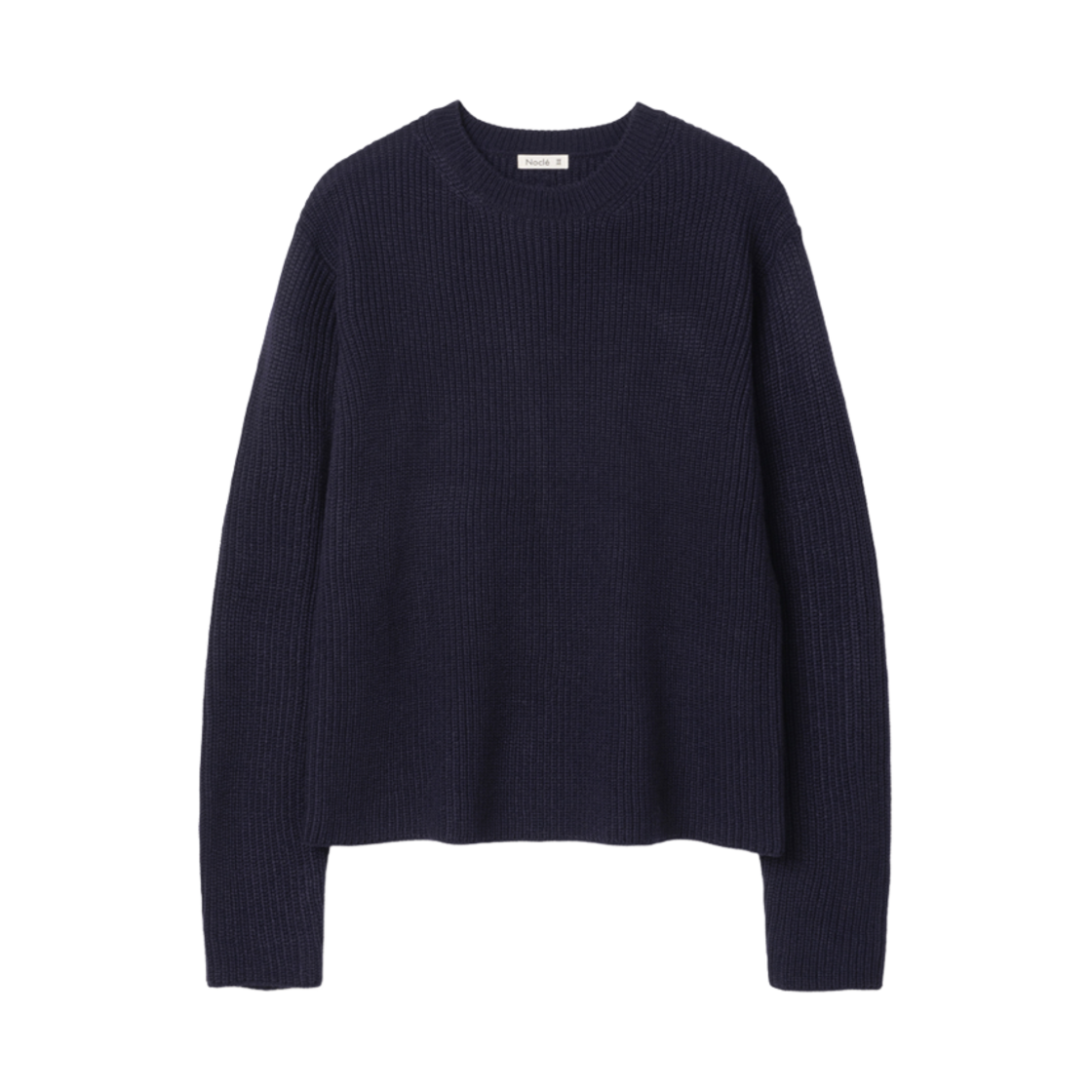노클 딜란 백 케이블 니트 네이비