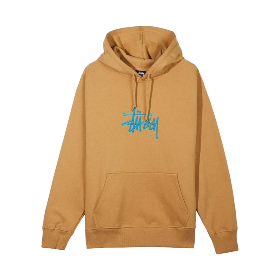 118425 Stussy Basic Stussy Embroidered Hoodie Khaki - 21SS