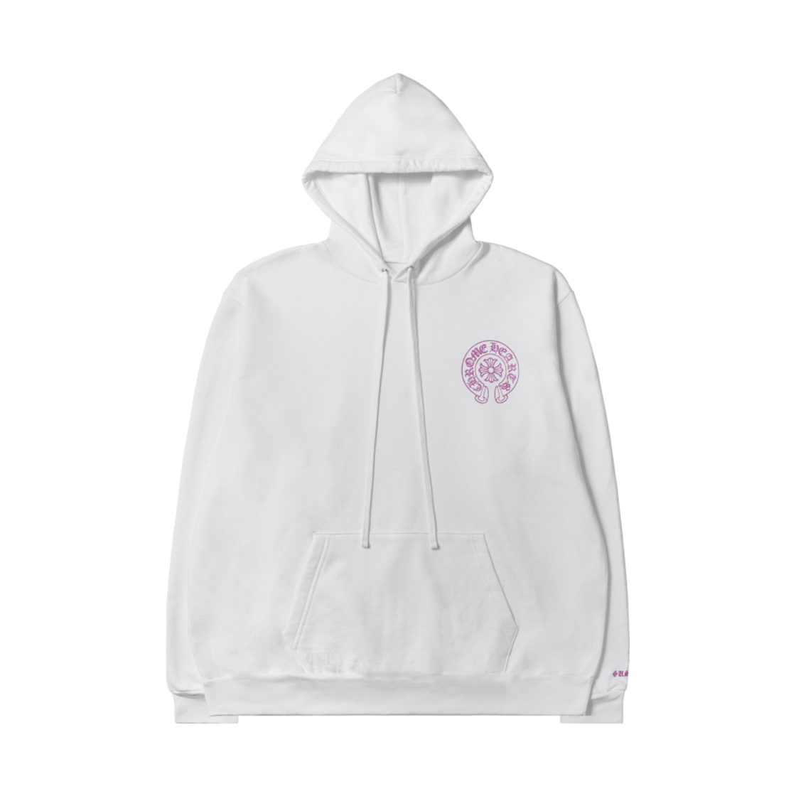 크롬하츠 퍼플 글리터 후드 화이트(Chrome Hearts Purple Glitter Hoodie White) - 1