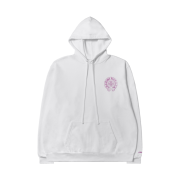 Chrome Hearts Purple Glitter Hoodie White