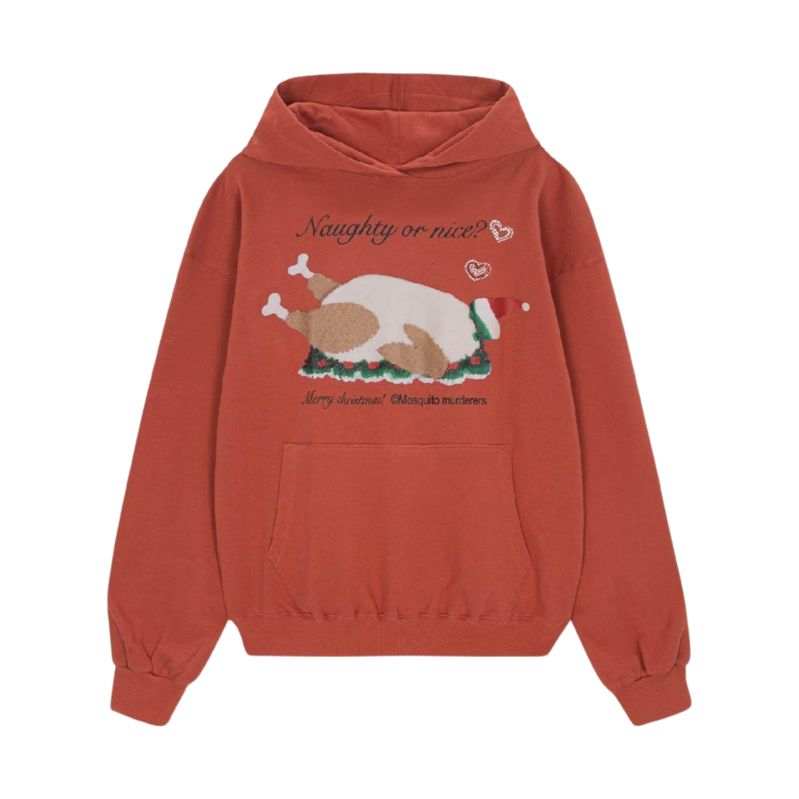 모스키토 머더러스 너티 오어 나이스 라이트 후드 브릭(Mosquito Murderers Naughty Or Nice Light Hoodie Brick)