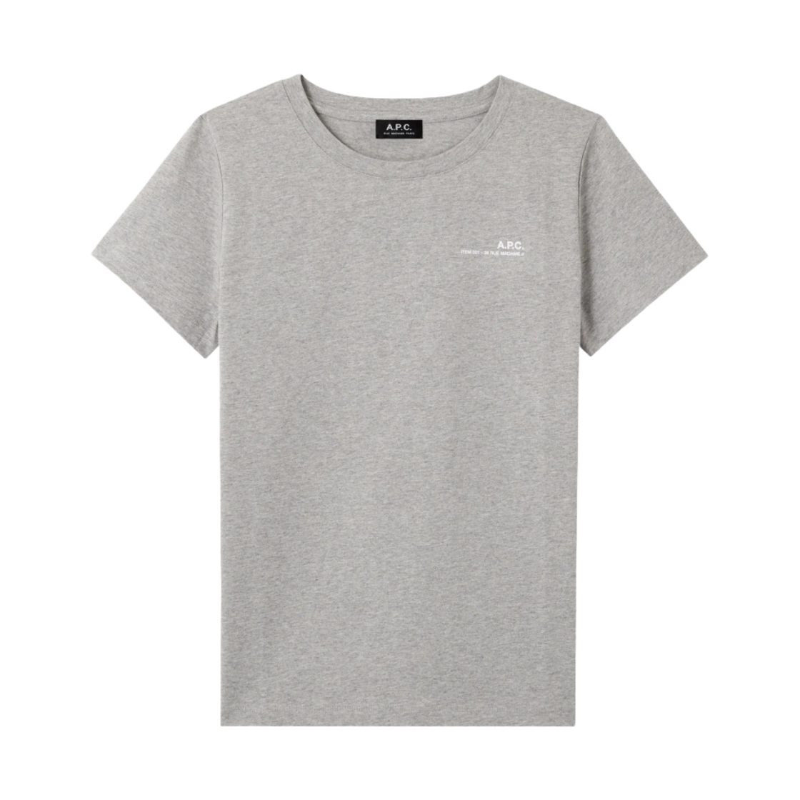 COFBT-F26012-PLA (W) A.P.C. Item T-Shirt Heather Grey
