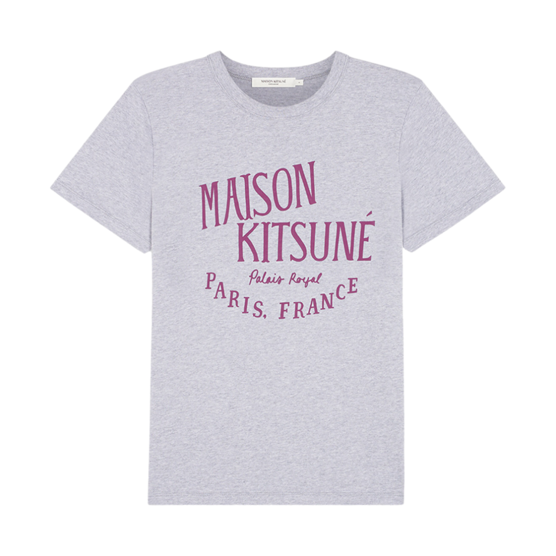 LW00107KJ0008-H120 (W) Maison Kitsune Palais Royal Classic T-Shirt Light Grey Melange - 대표 이미지 #1