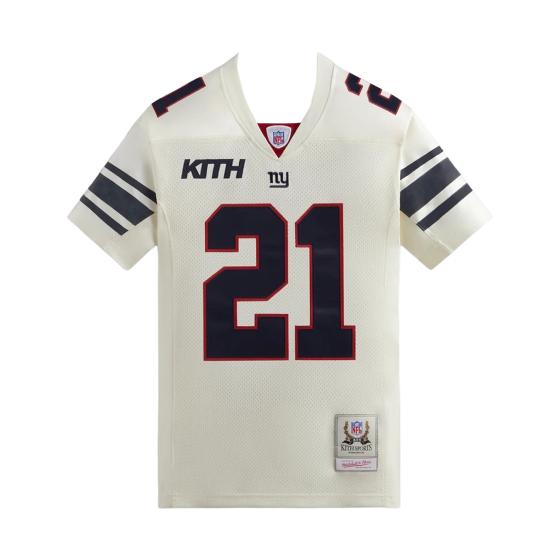 키스 x NFL 자이언츠 미첼 앤 네스 티키 바버 저지 샌드리프트(Kith x NFL Giants Mitchell & Ness Tiki Barber Jersey Sandrift) - 1