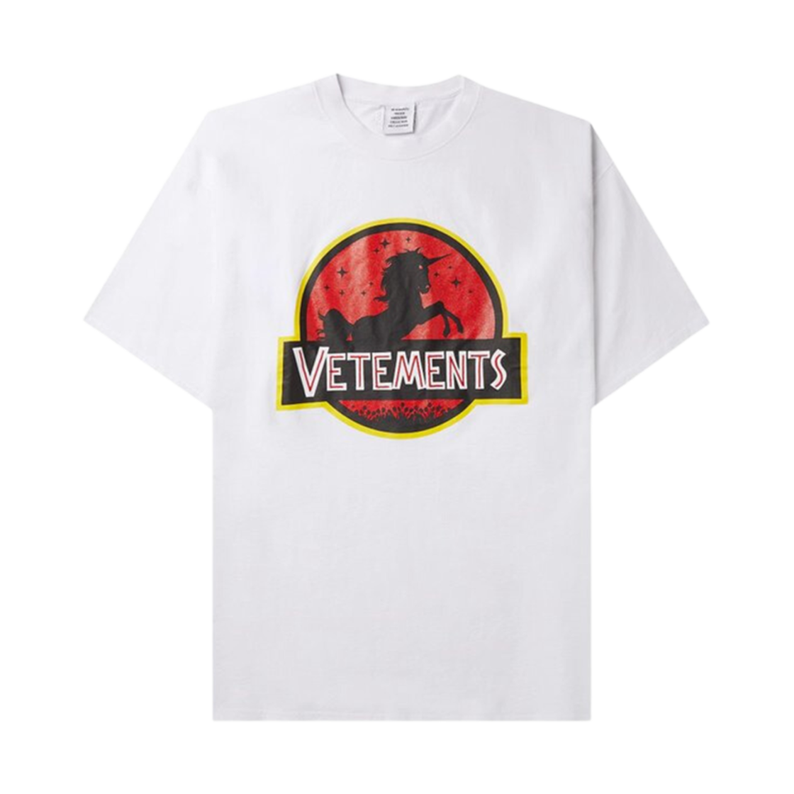 베트멍 와일드 유니콘 티셔츠 화이트(Vetements Wild Unicorn T-Shirt White)