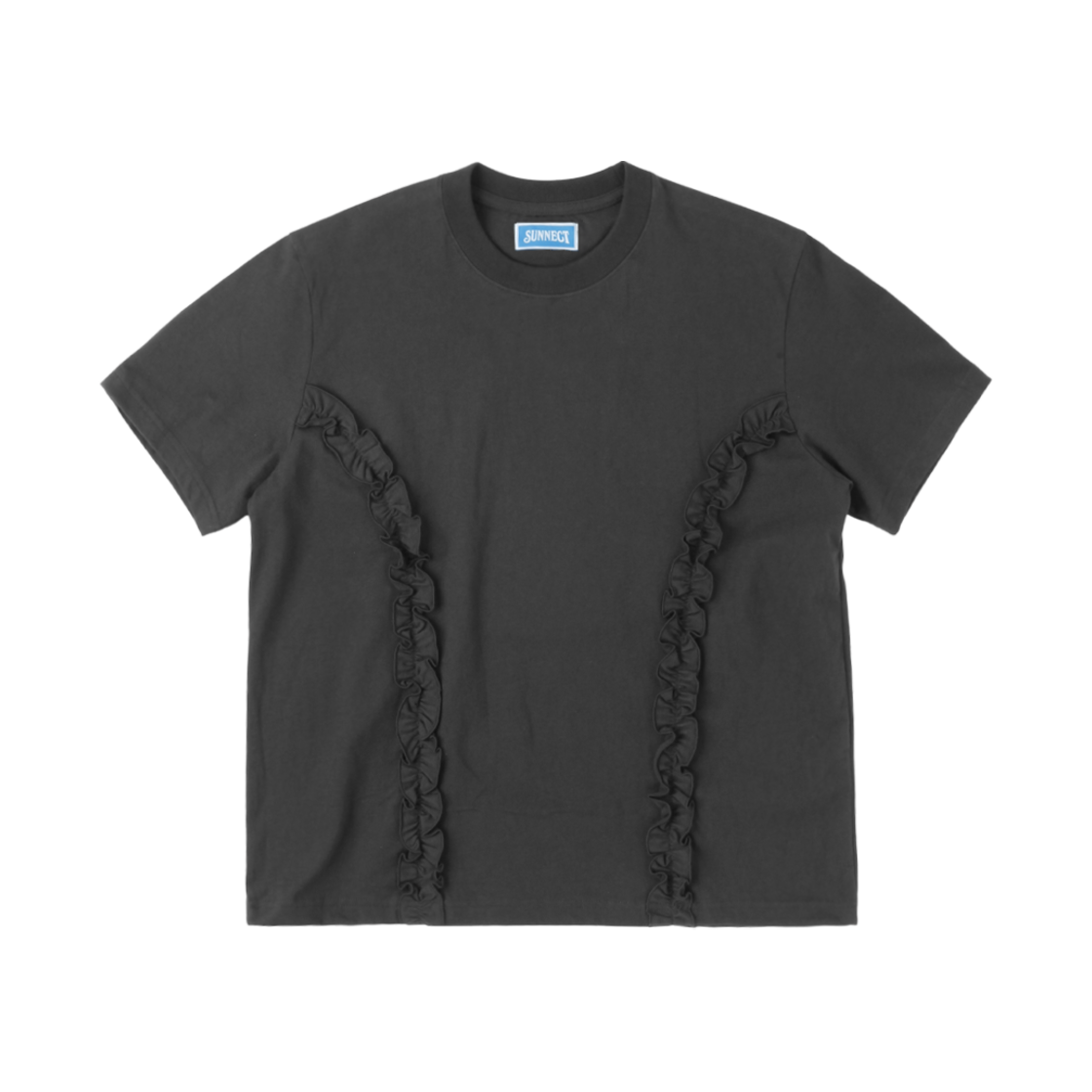 SNCT25STO015CC (W) SUNNECT Moses Frill T-Shirt Charcoal