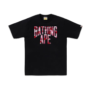 BAPE ABC Camo NYC Logo T-Shirt Black Pink
