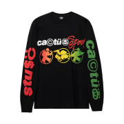 Stussy x Cactus Plant Flea Market Sport LS T-Shirt Black