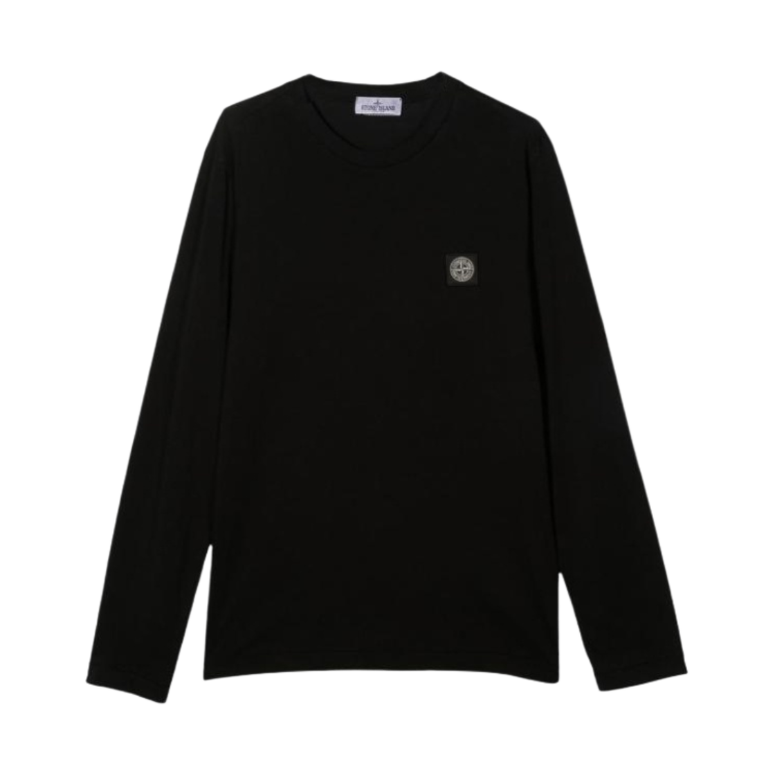 (키즈) 스톤 아일랜드 20447 코튼 저지 롱슬리브 티셔츠 블랙 - 23SS((Kids) Stone Island 20447 Cotton Jersey Long Sleeve T-Shirt Black - 23SS) - 1