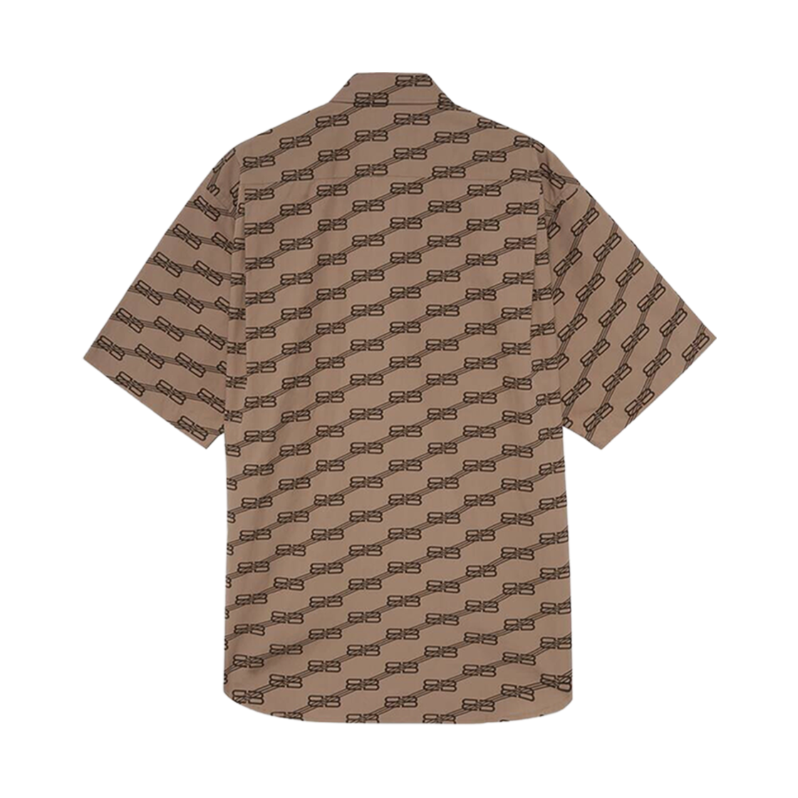 발렌시아가 BB 모노그램 라지 핏 숏슬리브 셔츠 베이지(Balenciaga BB Monogram Large Fit Short Sleeve Shirt Beige) - 2