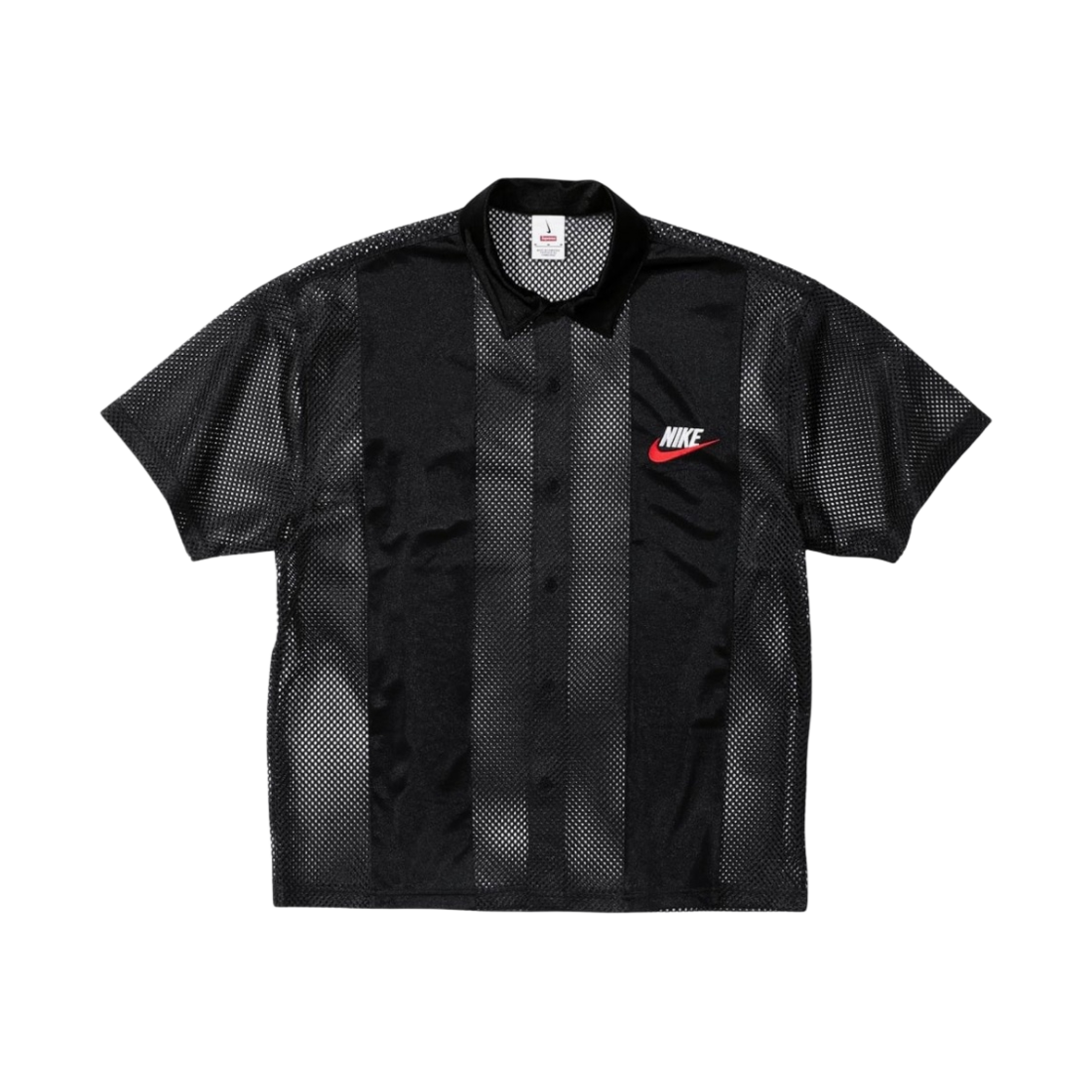 슈프림 x 나이키 메쉬 숏슬리브 셔츠 블랙 - 24SS | Supreme | KREAM