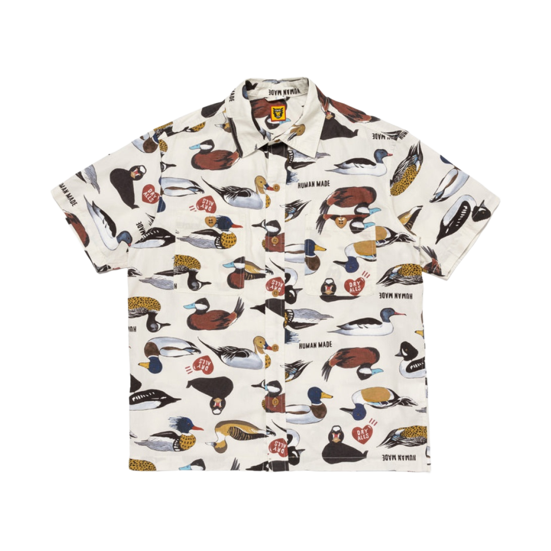 휴먼 메이드 덕 숏슬리브 셔츠 화이트(Human Made Duck S/S Shirt White) - 1