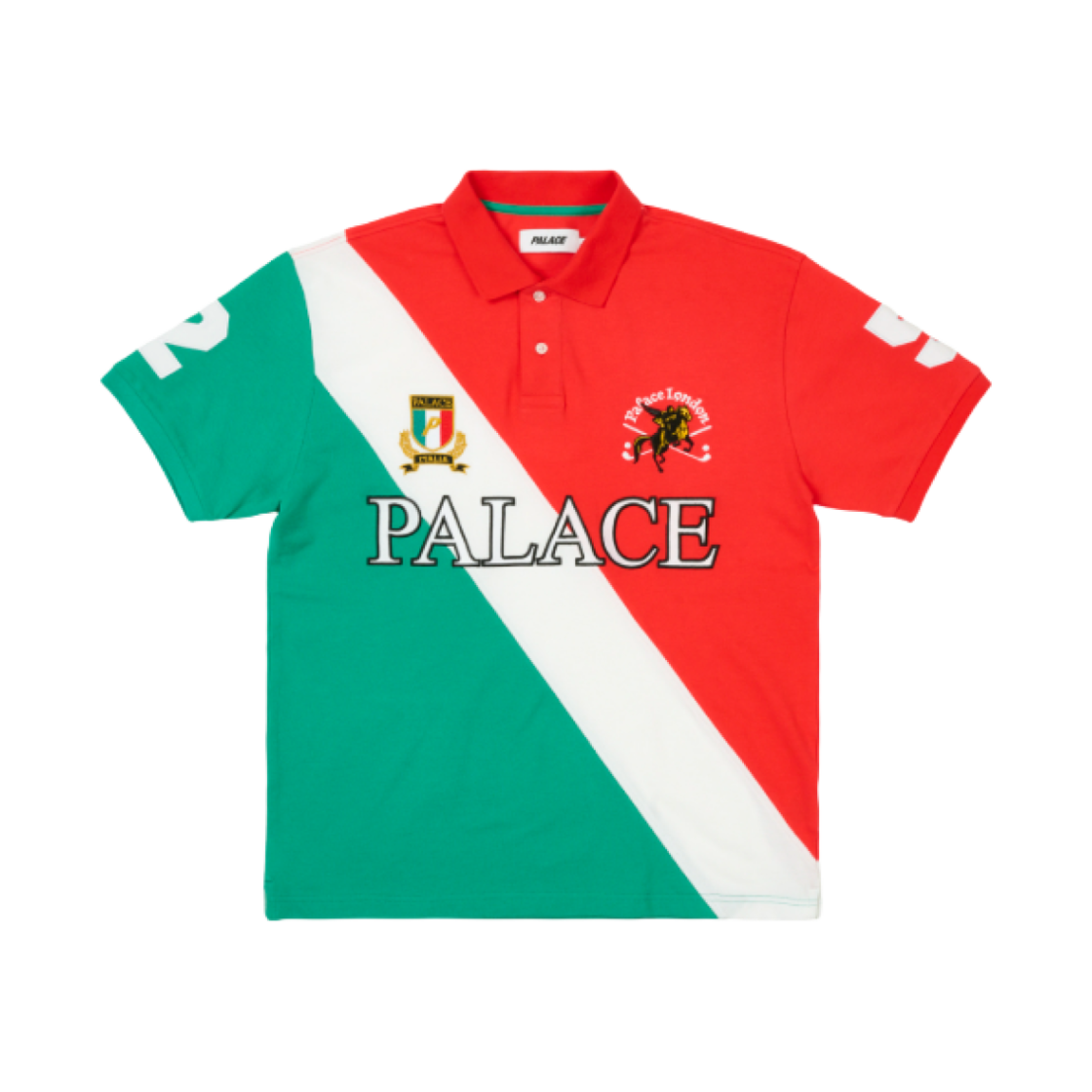 팔라스 지저 폴로 화이트 네이비 - 25SS | Palace | KREAM