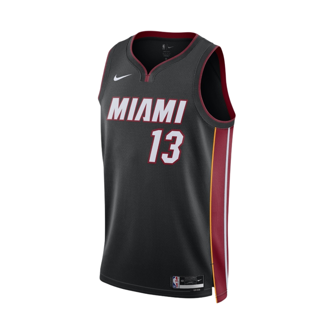 나이키 뱀 아데바요 마이애미 히트 아이콘 에디션 2022/23 NBA 스윙맨 저지 블랙(Nike Bam Adebayo Miami Heat Icon Edition 2022/23 NBA Swingman Jersey Black) - 1