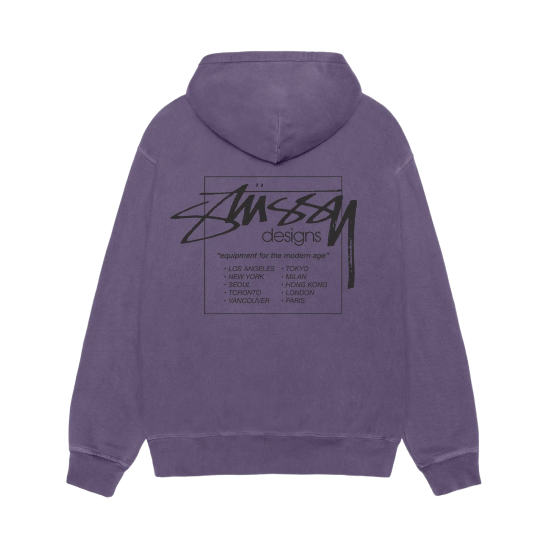 스투시 모던 에이지 피그먼트 다이드 집 후드 그레이프(Stussy Modern Age Pigment Dyed Zip Hoodie Grape)