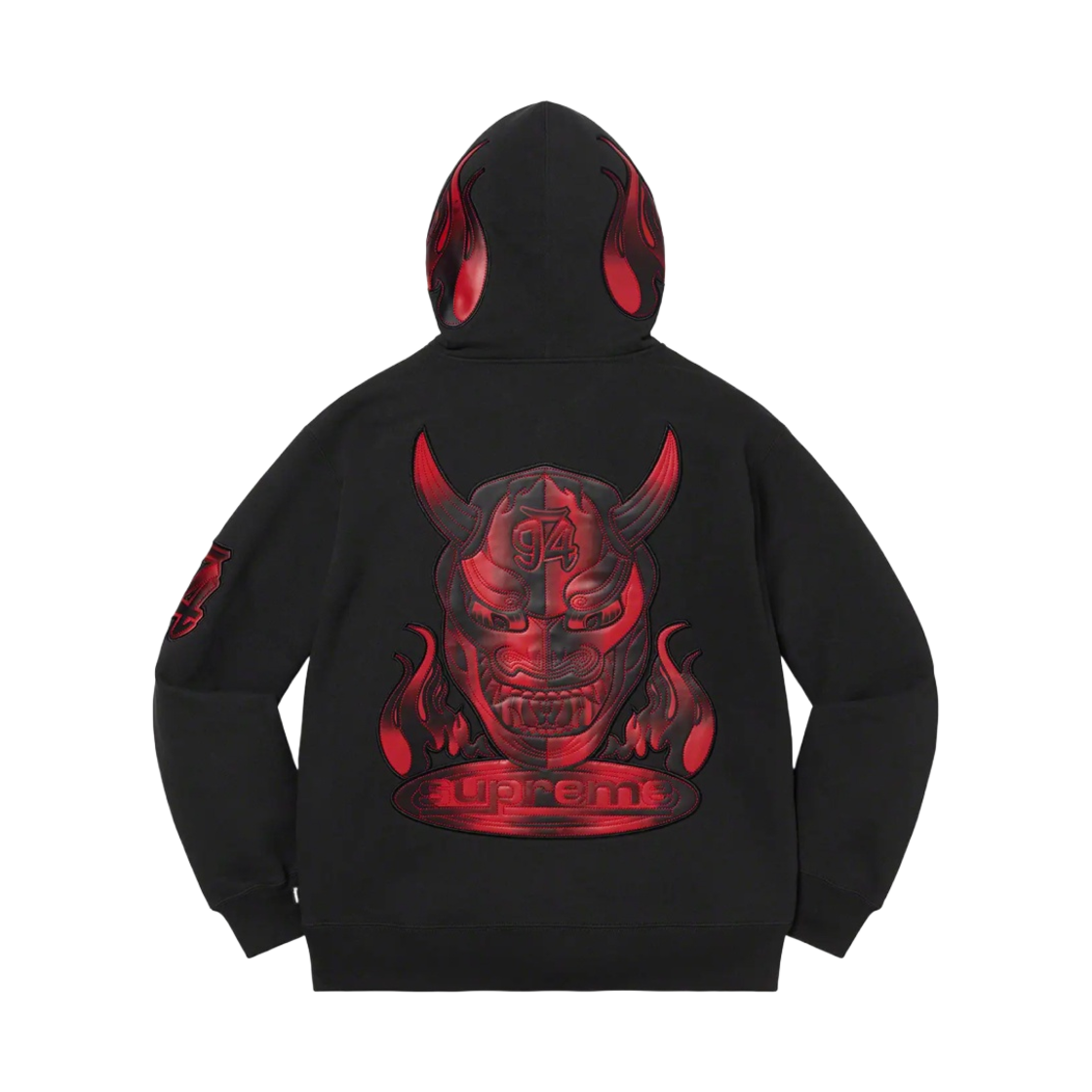슈프림 데몬 집업 후드 스웨트셔츠 블랙 - 22SS(Supreme Demon Zip Up Hooded Sweatshirt Black - 22SS) - 1