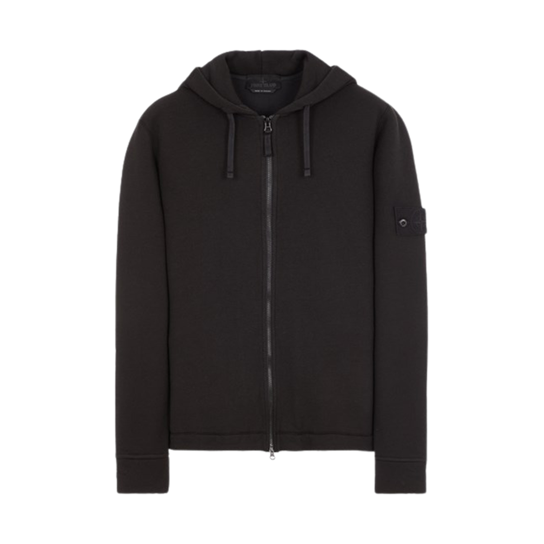 스톤 아일랜드 632F3 고스트 피스 풀 집업 후드 스웨트셔츠 블랙 - 23FW(Stone Island 632F3 Ghost Piece Full Zip Hooded Sweatshirt Black - 23FW)