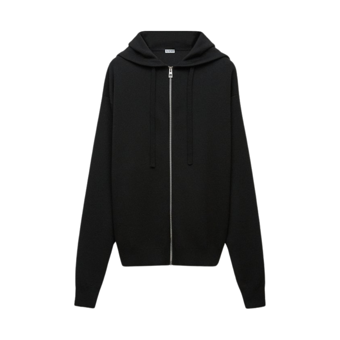 H526Y16K84-1100 Loewe Anagram Hoodie in Wool Black