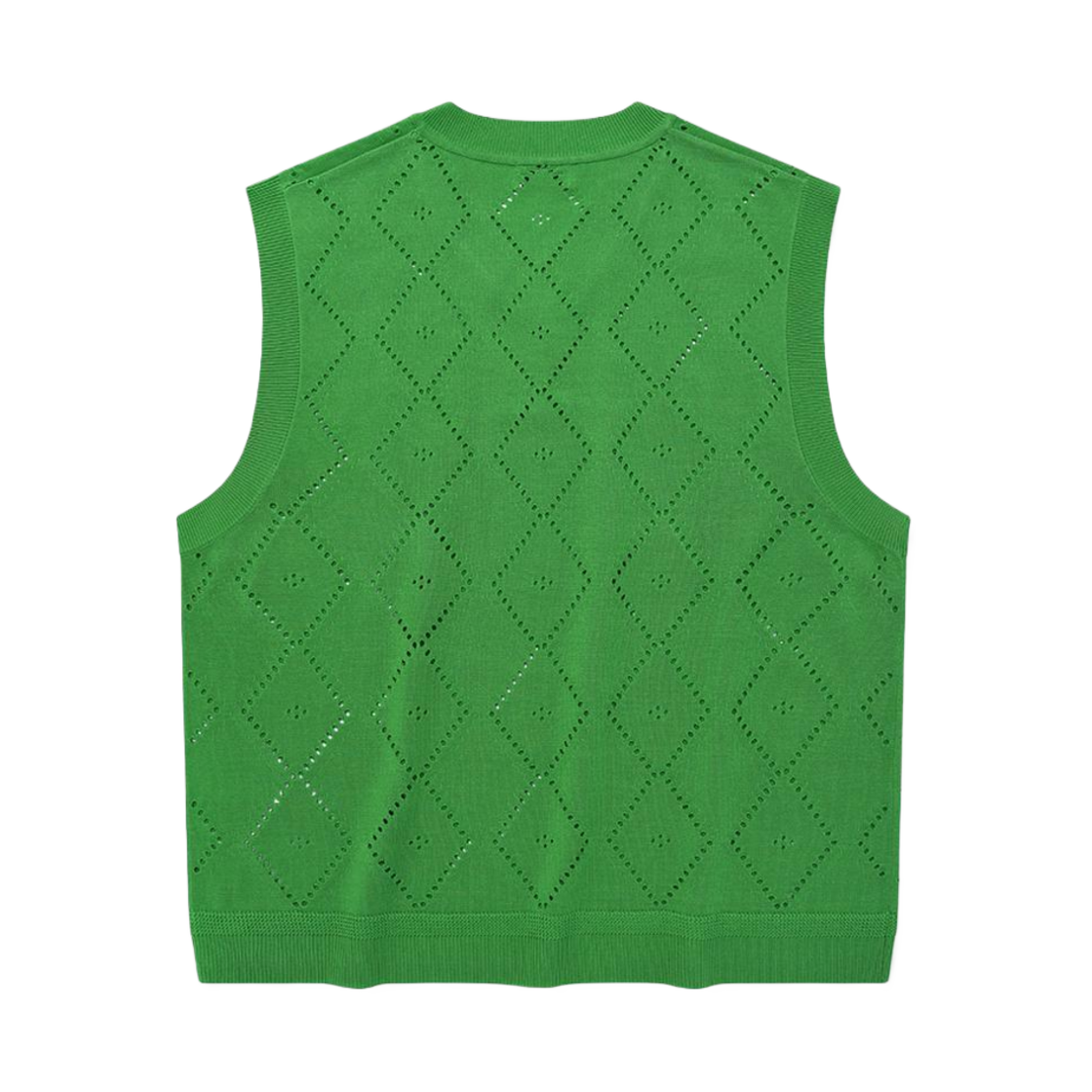 커버낫 아가일 니트 베스트 사워 애플(Covernat Argyle Knit Vest Shower Apple) - 2