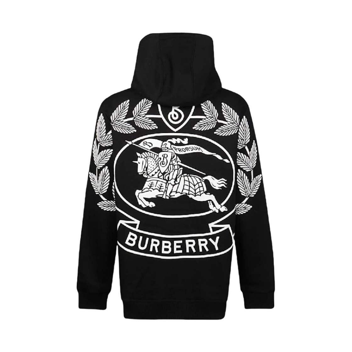 버버리 EKD 코튼 블렌드 후드 블랙
