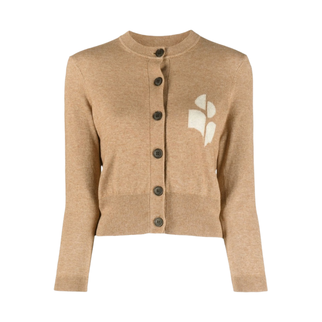 CA0040FA-A1X05E-50CM (W) Isabel Marant Newton Cotton Cardigan Camel