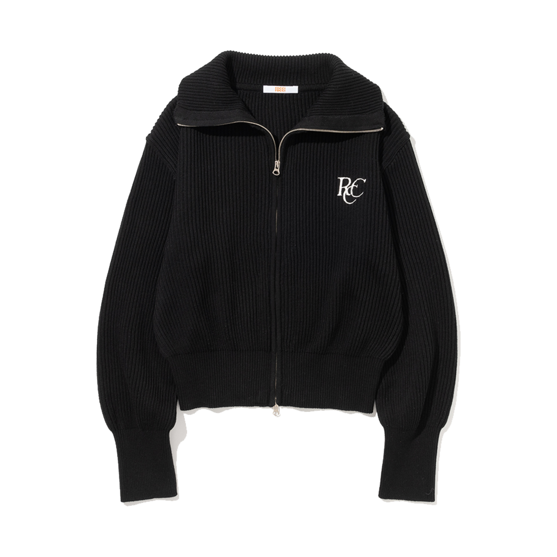 R2SO031BKF ROCCI ROCCI RCC Knit Zipup Cardigan Black