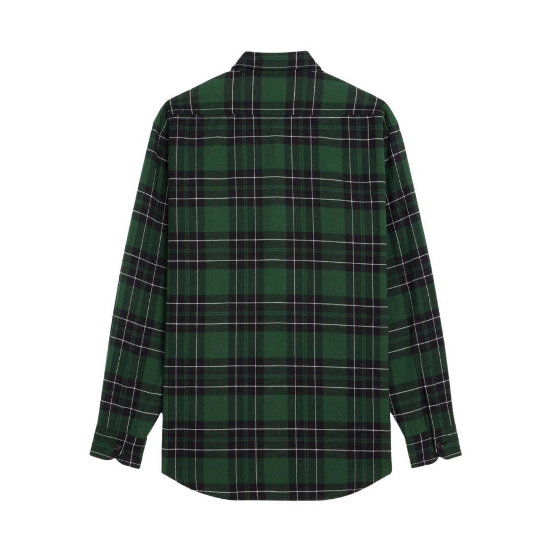 (W) 셀린느 체크 플란넬 오버사이즈 셔츠 그린 블랙((W) Celine Oversized Shirt in Checked Flannel Green Black) - 2