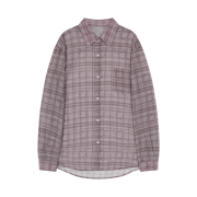OJOS Over Check Shirts Pink