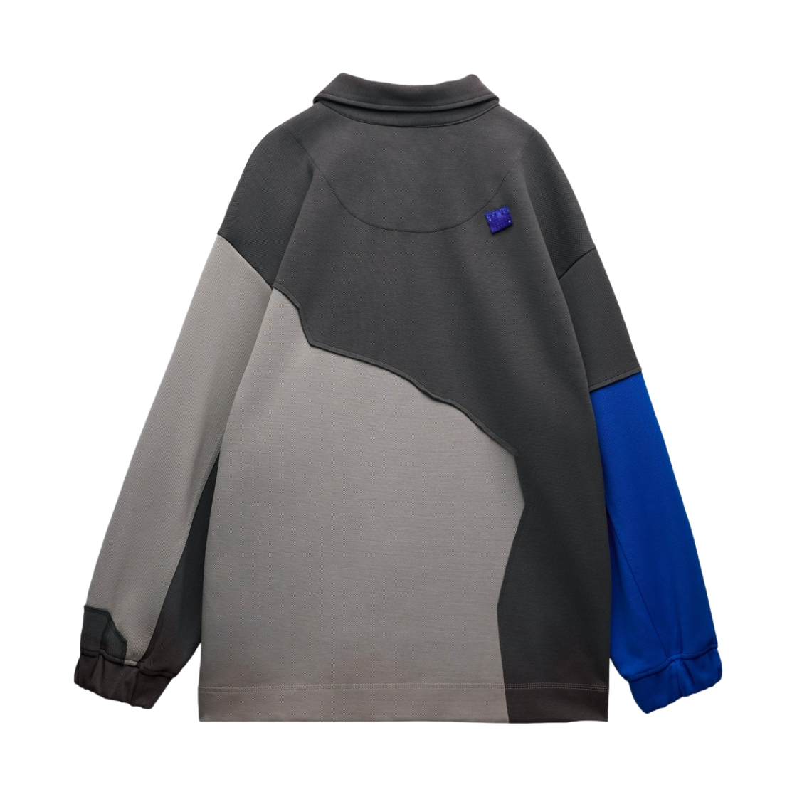 자라 x 아더에러 패치워크 폴로 셔츠 다크 앤트러사이트 | Zara