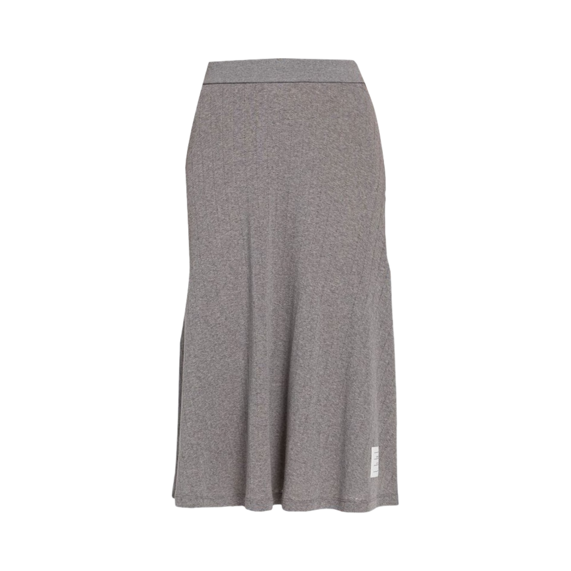 (W) 톰브라운 포인텔 립 빌로우 더 니 스커트 미디움 그레이