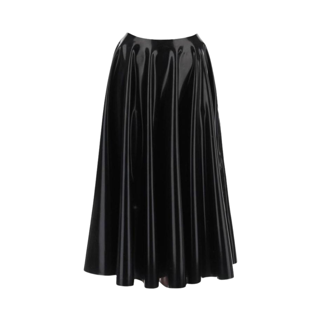 (W) 알라이아 미디 스커트 블랙((W) Alaia Midi Skirt Black)