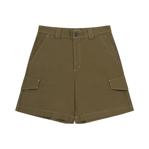 J3POM25321KHX AMOUPRE Woven Cargo Shorts Khaki