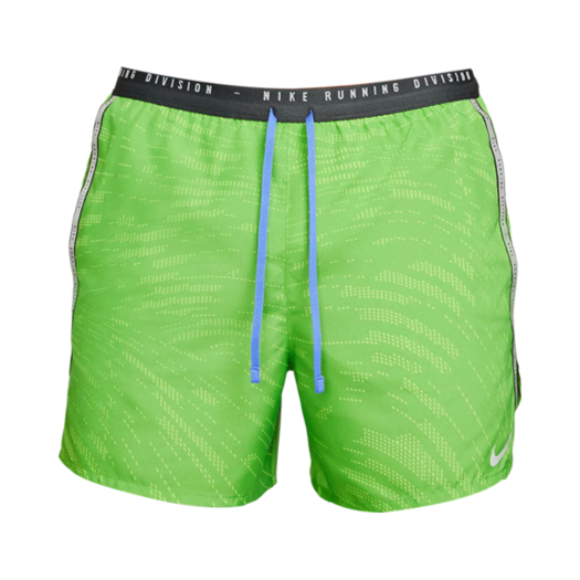 Nike Dri-Fit Run Division Stride 5 Inch Brief Lined Running Shorts Chlorophyll Reflective Silver - Asia