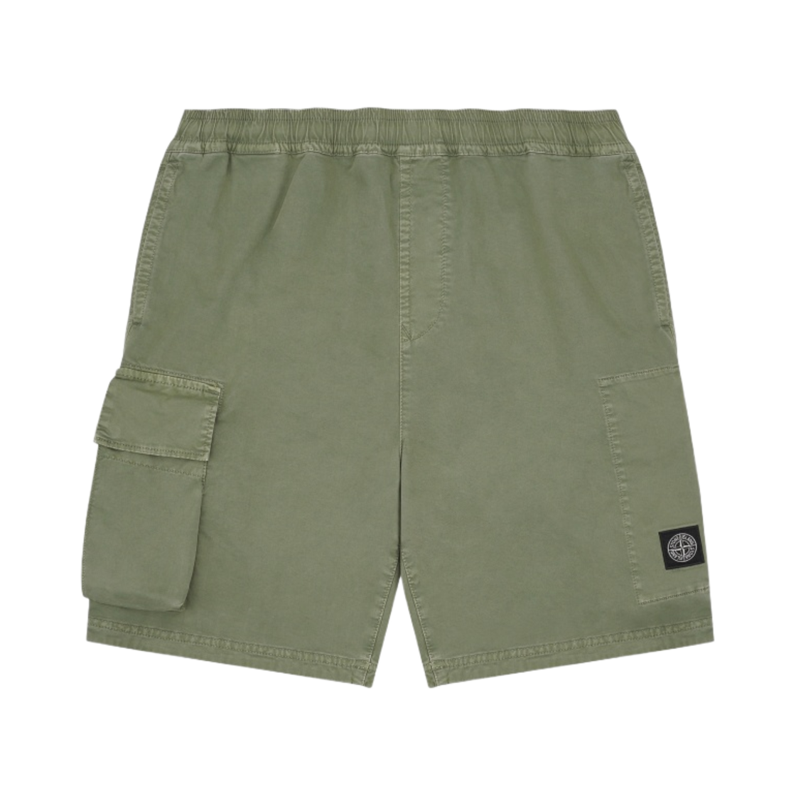 스톤 아일랜드 L1304 오가닉 코튼 올드 트리트먼트 카고 버뮤다 쇼츠 세이지 그린 - 23SS(Stone Island L1304 Organic Cotton Old Treatment Cargo Bermuda Shorts Sage Green - 23SS) - 1