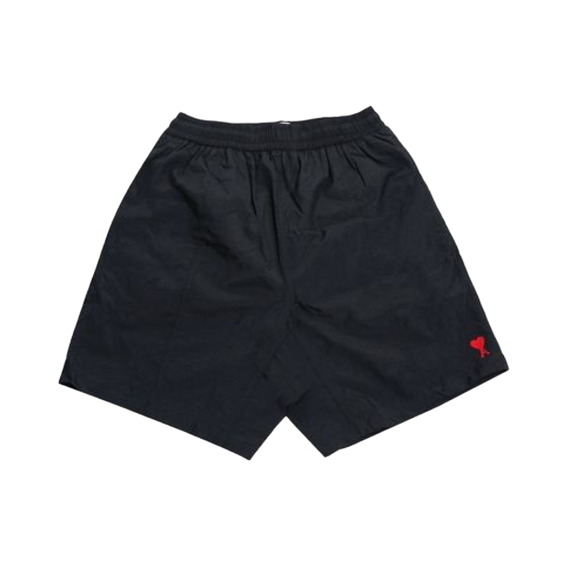 아미 하트 로고 롱 스윔 쇼츠 블랙(AMI de Coeur Long Swim Shorts Black)